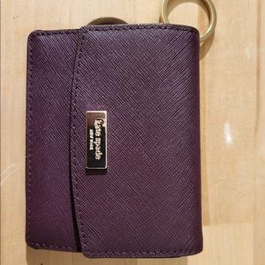 Kate Spade Maroon Keychain Wallet